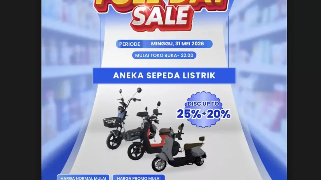 Promo Sepeda Listrik Transmart: Diskon Gede Akhir Mei