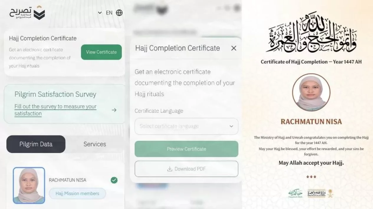 Cara Download Sertifikat Haji Digital Lewat Kartu Nusuk
