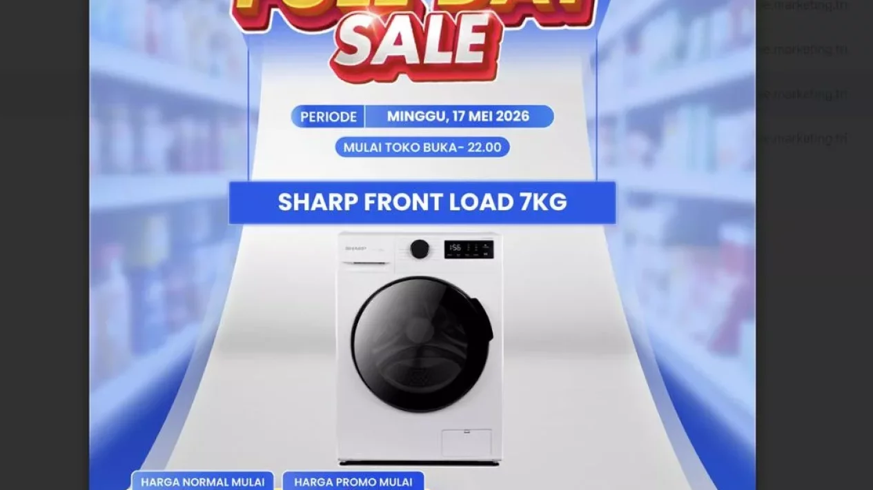 Promo Mesin Cuci Sharp Front Load: Diskon Gede di Transmart!