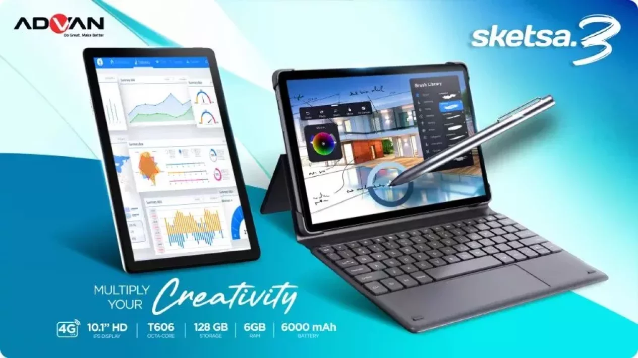 Advan Sketsa 3: 5 Alasan Tablet Lokal Ini Bikin Catatan Digital Lebih Produktif