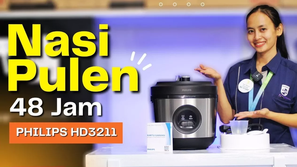 Rice Cooker Philips HD3211: Masak Nasi Sempurna Awet 48 Jam