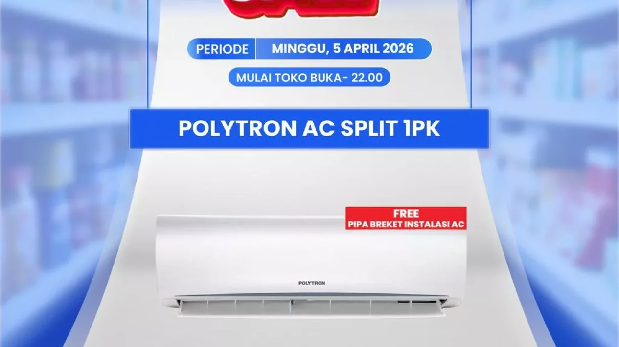 Harga AC Split 1 PK Polytron Diskon Gede di Transmart