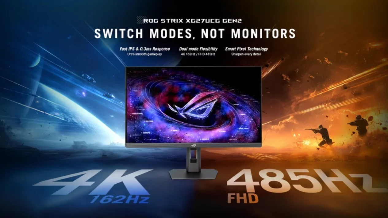 Monitor Gaming Asus 4K Dual Mode Resmi Meluncur di Indonesia