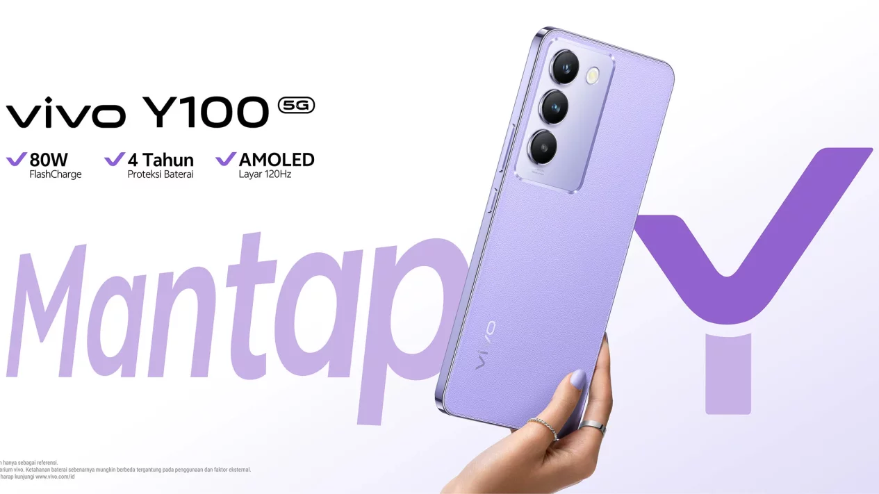 Vivo Y100 5G Meluncur di Indonesia, Proteksi Baterai 4 Tahun