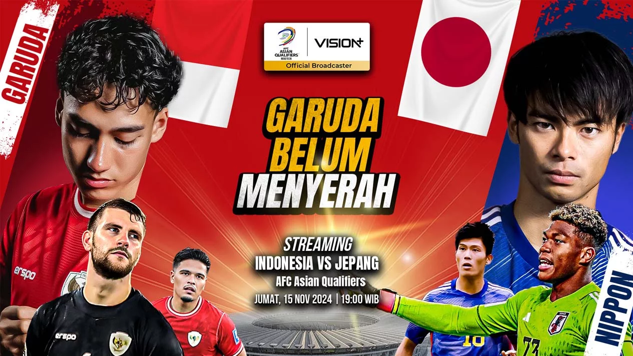 Link Live Streaming Indonesia vs Jepang di Kualifikasi Piala Dunia 2026