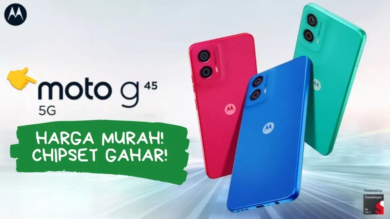 Motorola Moto G45 5G Rilis di Indonesia, Harga Terjangkau!