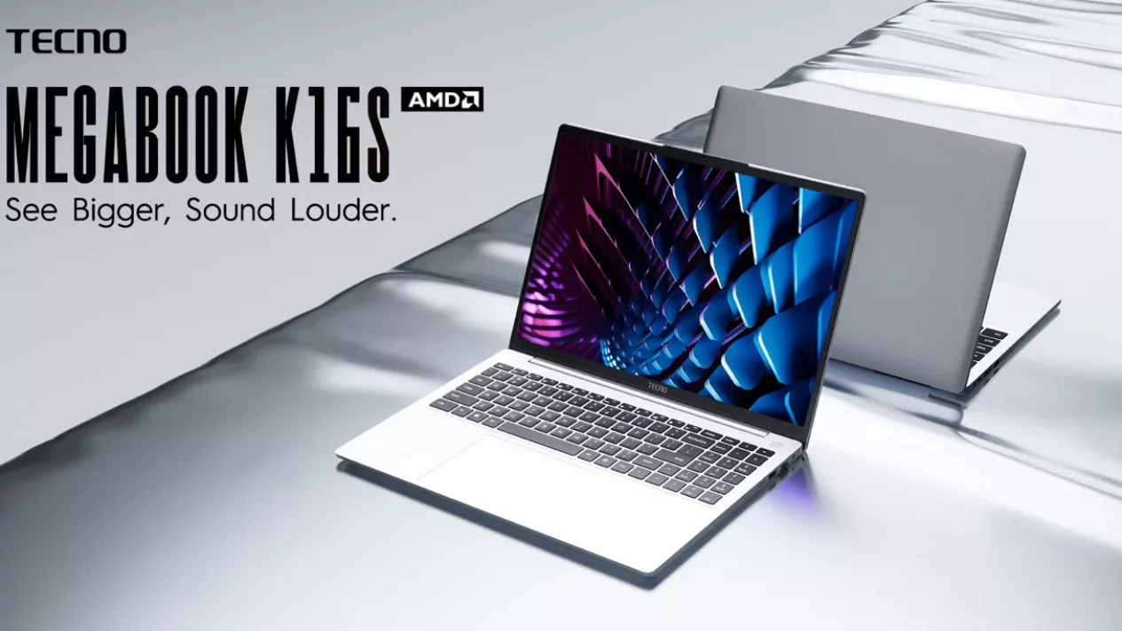 Laptop Tecno Megabook K16S Resmi Rilis! Tipis dengan Ryzen 5 &amp; Baterai Tahan Lama