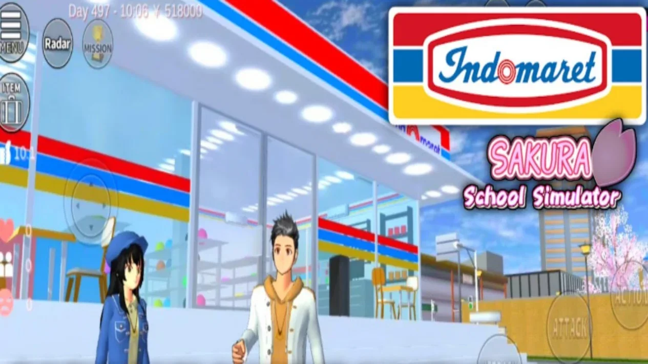 Cara Membangun Minimarket di Sakura School Simulator dengan Mudah