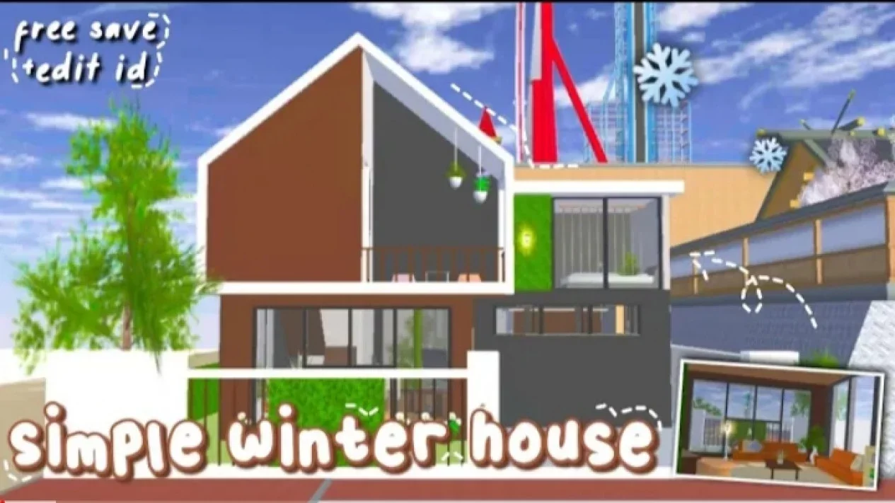 7 Cara Membuat Rumah Musim Dingin di Sakura School Simulator!