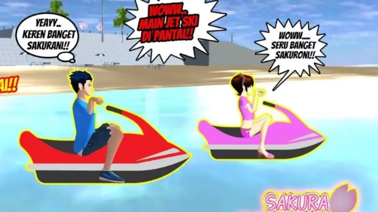Cara Bermain Jet Ski di Sakura School Simulator untuk Pemula