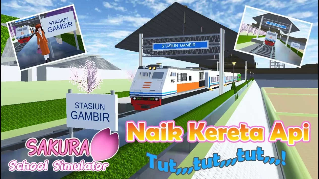 Cara Naik Kereta Api di Sakura School Simulator, Seru &amp; Mudah!
