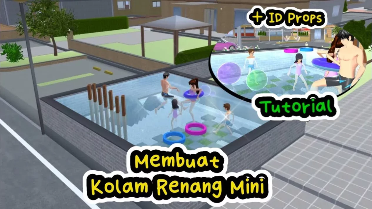 Cara Membuat Kolam Renang Estetis di Sakura School Simulator, Mudah &amp; Keren!