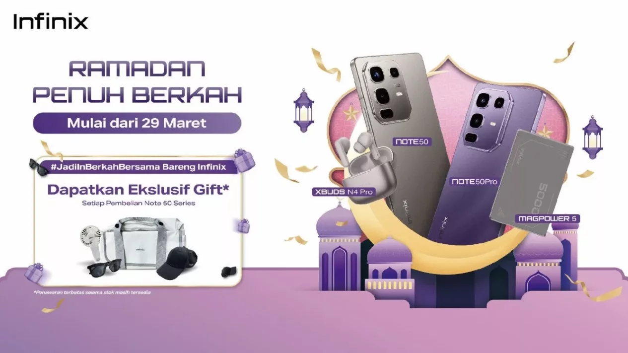 Infinix Ramadan Sale 2025! Diskon Rp600 Ribu, Dapatkan Cashback &amp; Hadiah