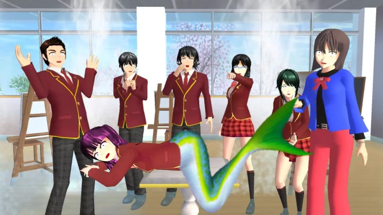 5 Rekomendasi Lokasi Rahasia Putri Duyung di Sakura School Simulator