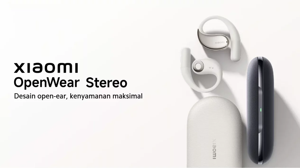 Xiaomi OpenWear Stereo Earbud Open-Ear Hi-Res, Nyaman dan Baterai Awet!