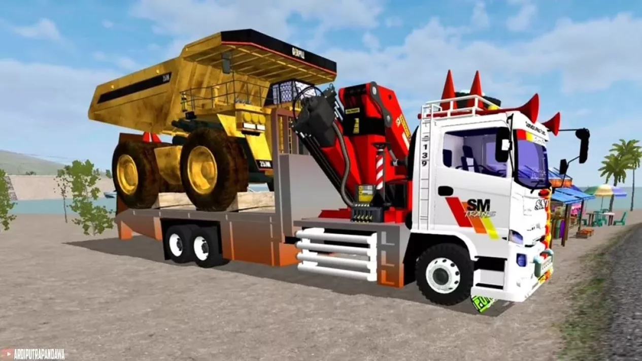 10 Rekomendasi Link Mod BUSSID Truk Tambang Full Modif! Dijamin Makin Seru