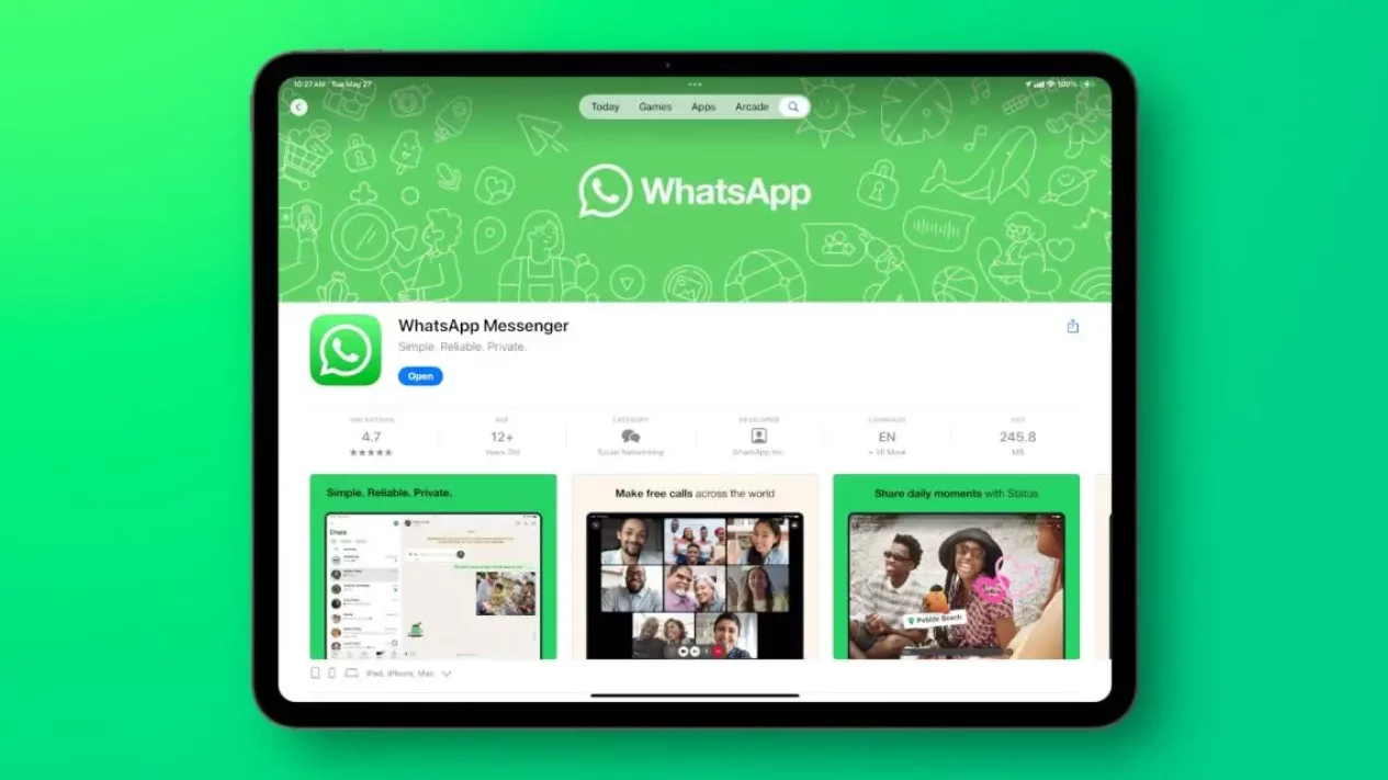 Aplikasi WhatsApp Kini Tersedia untuk Perangkat iPad
