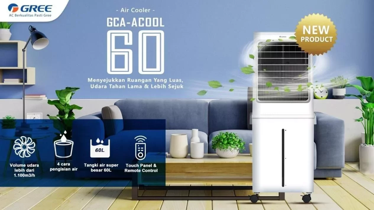 5 Keunggulan Air Cooler GREE 60 Liter GCA-ACOOL60 Terbaik Pendingin Ruangan Besar!