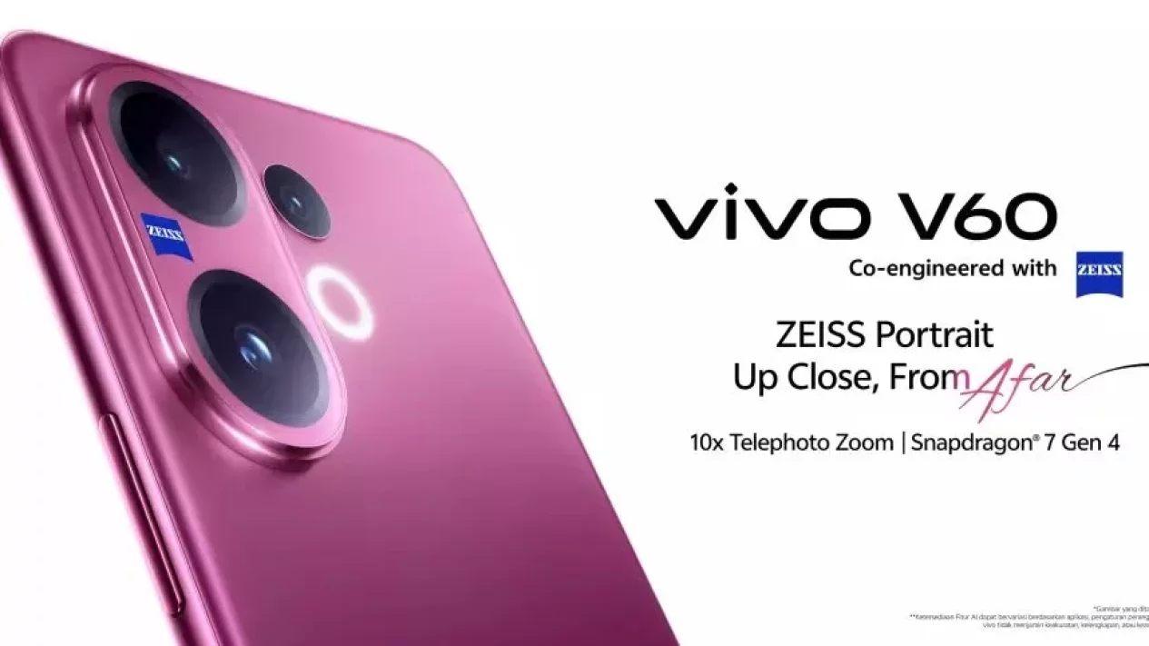 Vivo V60 Resmi Hadir di Indonesia, Intip Harga dan Fitur Canggihnya