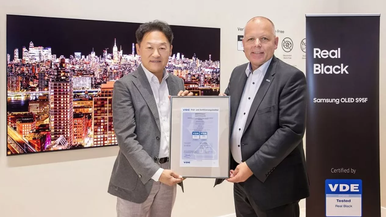 Samsung TV OLED 2025 Raih Sertifikasi Real Black VDE