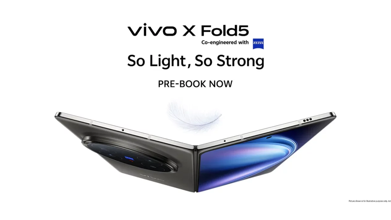 vivo X Fold5 HP Lipat Ringan Hadir dengan Kamera ZEISS 50MP dan Baterai Jumbo!