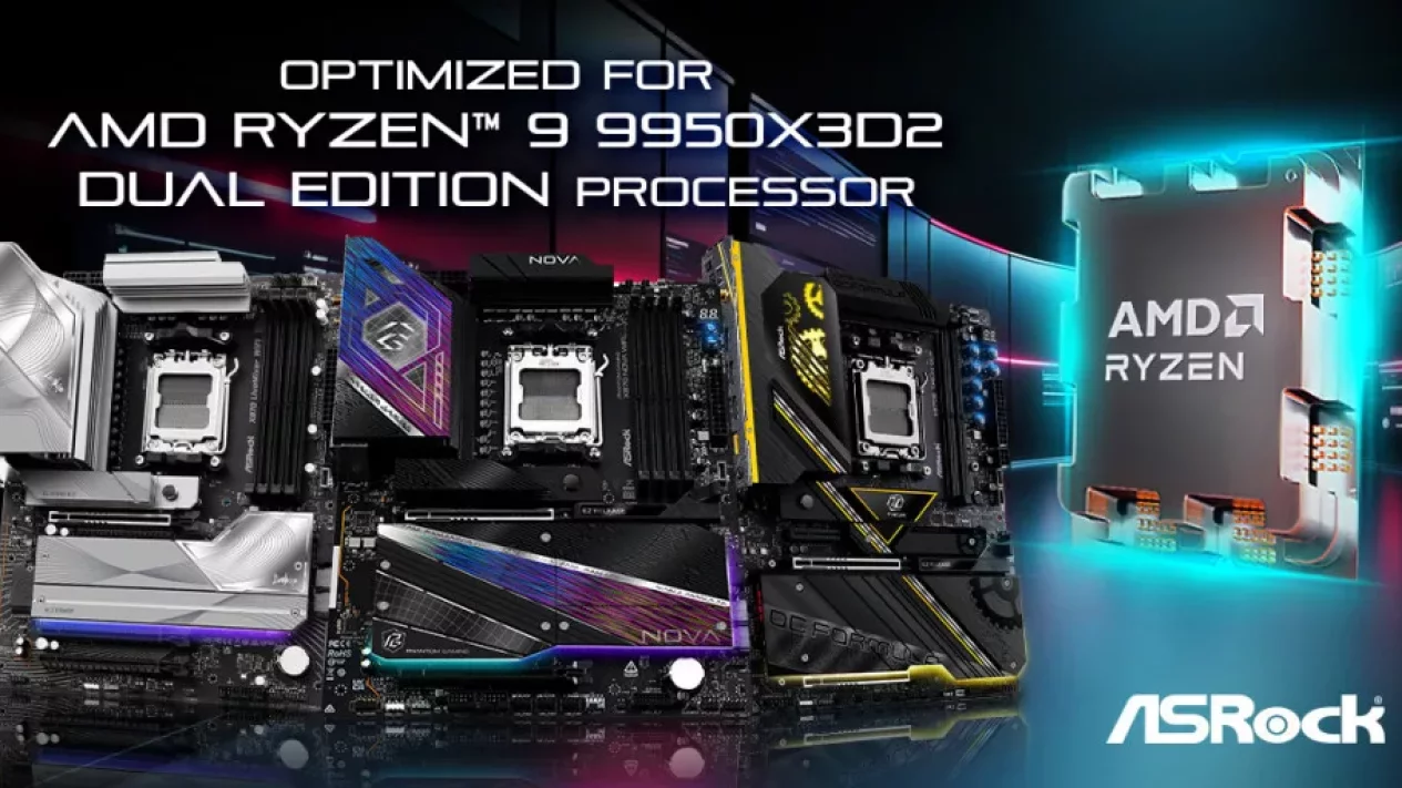 Update BIOS Motherboard ASRock AM5 Dukung Ryzen 9 9950X3D2