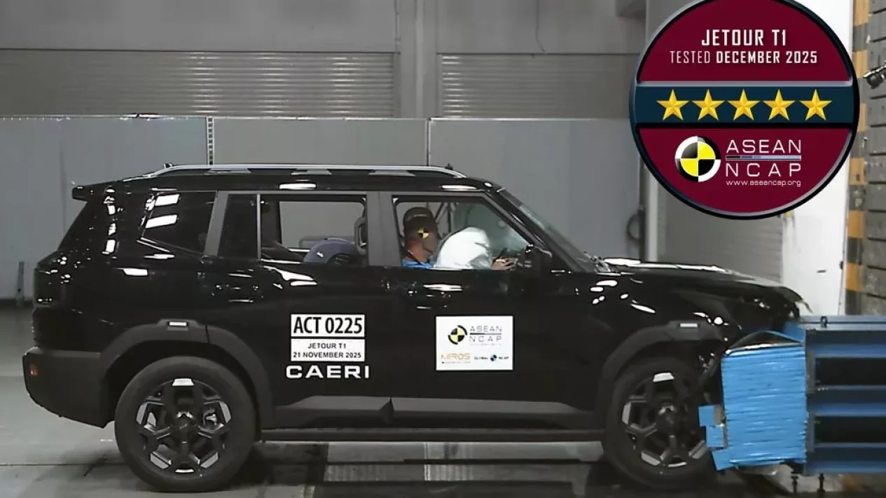 Rating Keselamatan Jetour T1 Raih Bintang 5 ASEAN NCAP