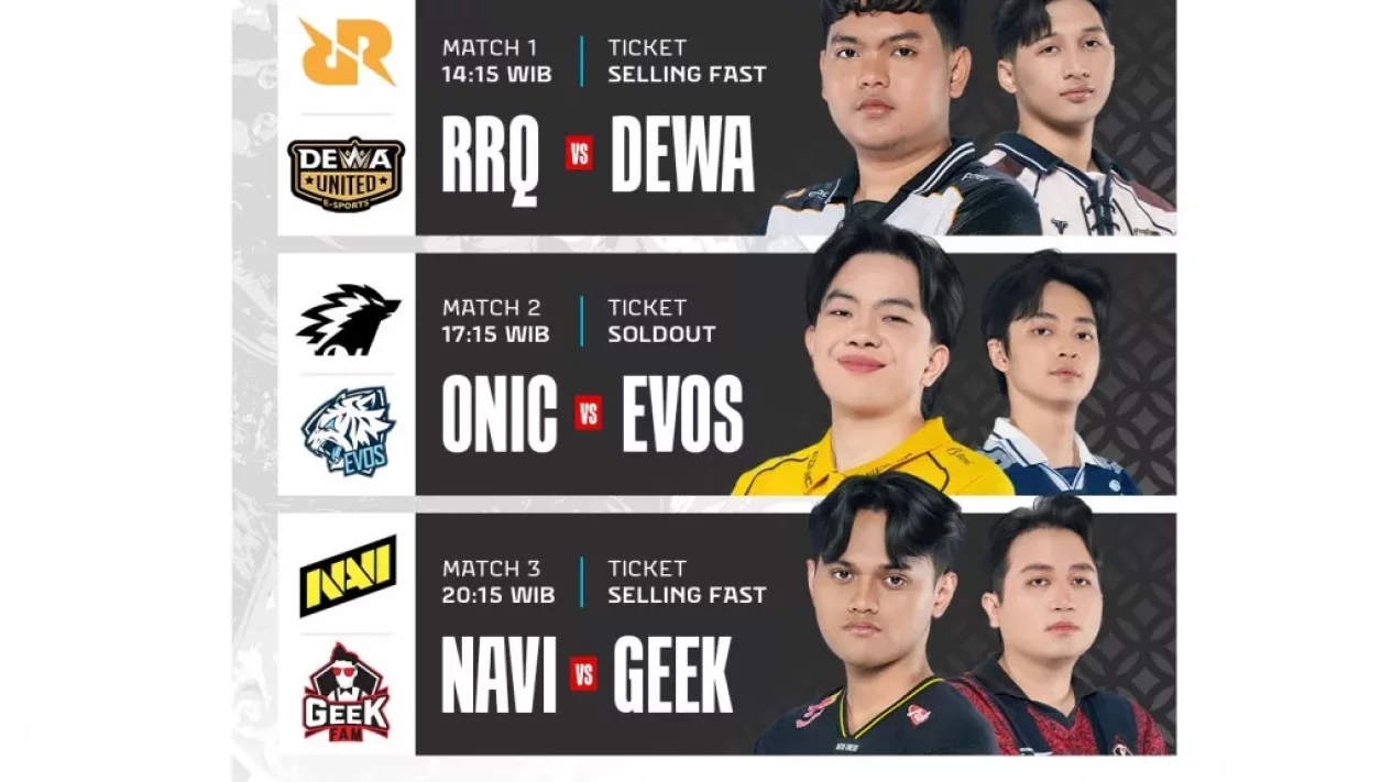 Jadwal MPL ID S17: Duel Hidup Mati Navi vs Geek Fam