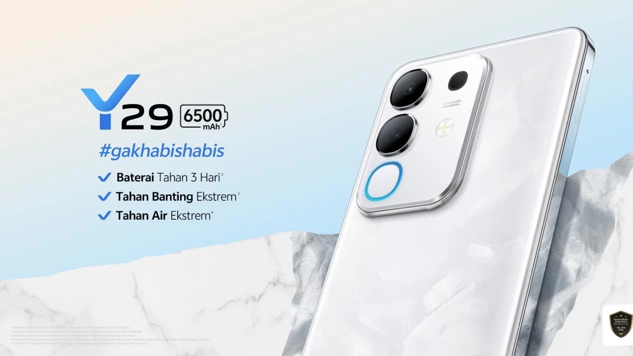 HP baterai besar Vivo Y29: Harga 2 Jutaan Kuat 3 Hari!