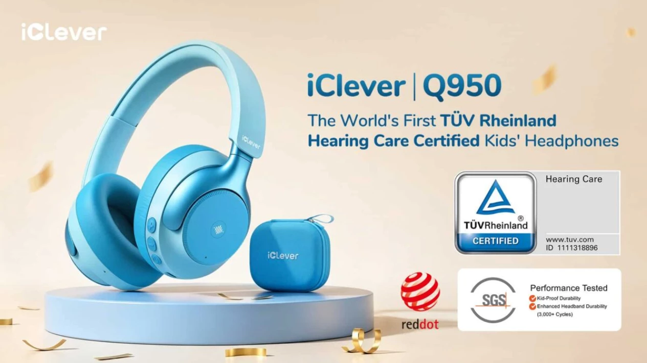 Headphone Anak iClever Q950: Aman Berkat Sertifikasi TÜV