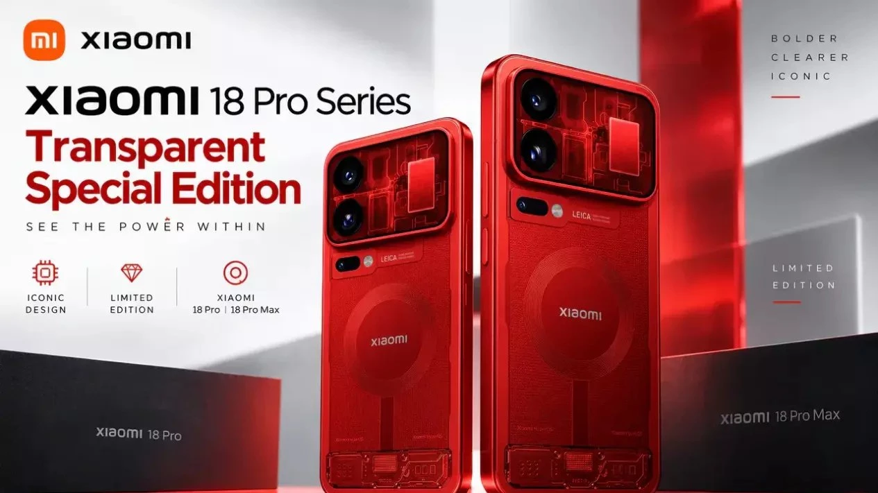Xiaomi 18 Pro Series Red Transparent Edition Rilis, Kamera Leica 200MP dan Harga Tembus Rp25 Juta!